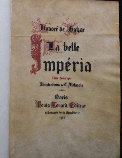 Honoré De Balzac / E. Malassis - La belle Impéria - 1903, Antiek en Kunst, Antiek | Boeken en Bijbels