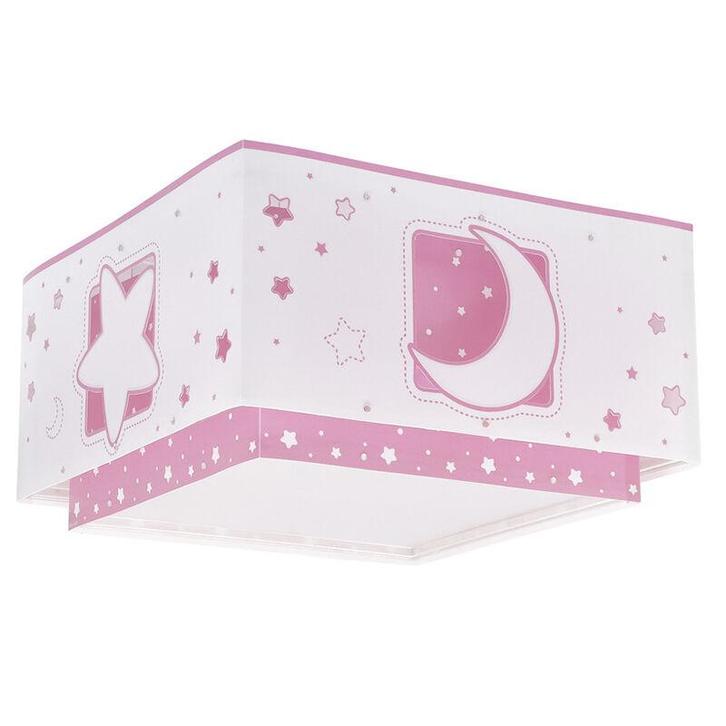 Roze kinderkamer plafondlamp kunststof, Maan en sterren, Kinderen en Baby's, Kinderkamer | Inrichting en Decoratie, Nieuw, Ophalen of Verzenden