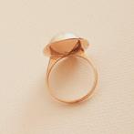 Ring - 18 karaat Geel goud Parel, Nieuw