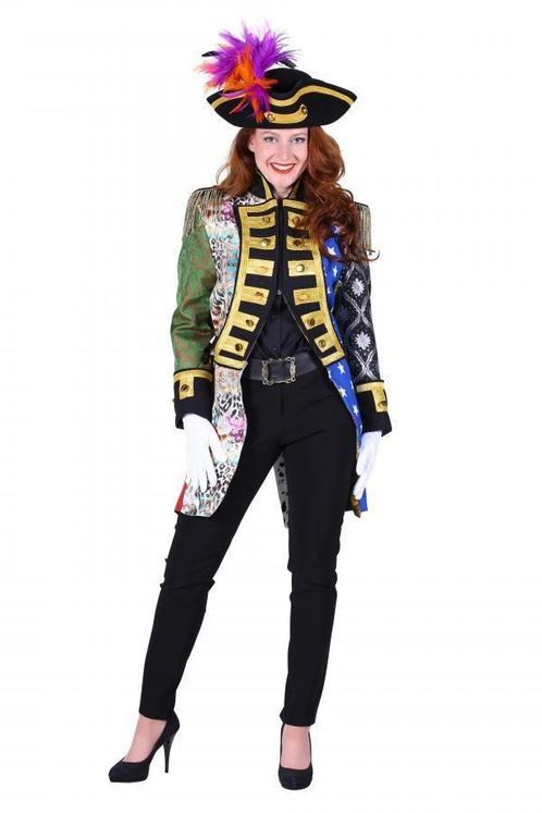 Admiraalsjas Patchwork Luxe Dames Mix Kleuren, Kleding | Dames, Carnavalskleding en Feestkleding, Kleding, Nieuw, Carnaval, Verzenden