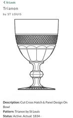 St.louis - Drinkservies (11) - Trianon - Kristal, Antiek en Kunst, Antiek | Glas en Kristal