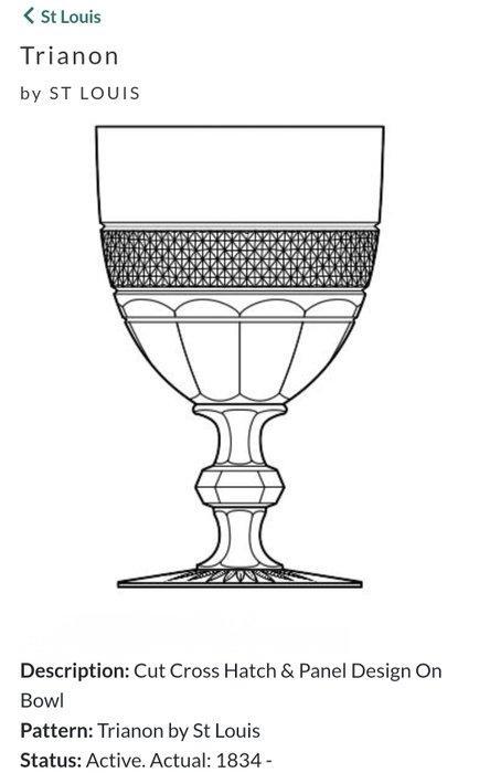 St.louis - Drinkservies (11) - Trianon - Kristal, Antiek en Kunst, Antiek | Glas en Kristal
