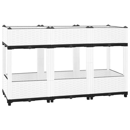vidaXL Plantenbak verhoogd 120x40x71 cm polypropeen, Tuin en Terras, Bloembakken en Plantenbakken, 100 cm of meer, Nieuw, Kunststof