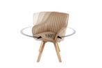 Draaibare design stoel LIVORNO champagne grijs fluwelen, Huis en Inrichting, Stoelen, Ophalen of Verzenden, Nieuw