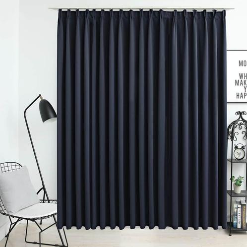vidaXL Gordijn verduisterend met haken 290x245 cm antraciet, Huis en Inrichting, Stoffering | Gordijnen en Lamellen, Nieuw, Verzenden