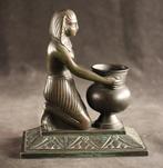 Art Deco vestahouder - sculptuur, Egyptian revival style -