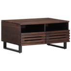 vidaXL Salontafel 80x55x40 cm massief mangohout bruin, Huis en Inrichting, Verzenden, Nieuw, Overige houtsoorten, 50 tot 100 cm