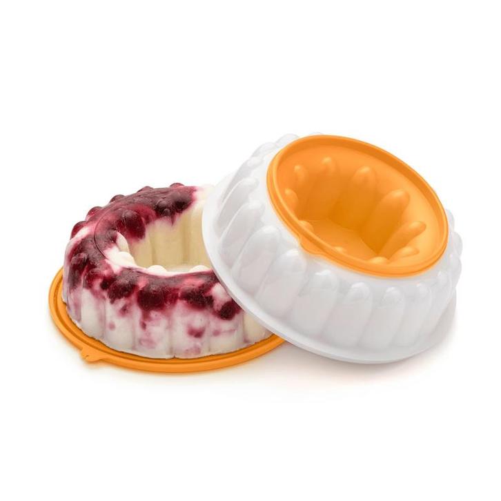 Tupperware Puddingvorm Oranje, Huis en Inrichting, Keuken | Tupperware, Blauw, Wit, Nieuw, Ophalen of Verzenden