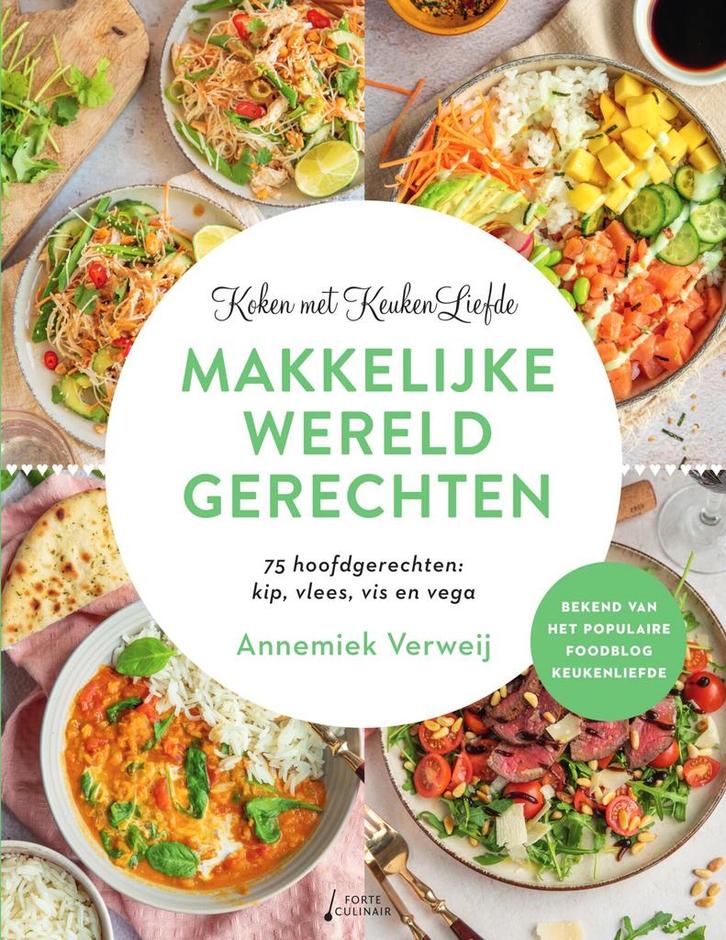 Makkelijke wereldgerechten / Koken met KeukenLiefde, Boeken, Kookboeken, Zo goed als nieuw, Verzenden