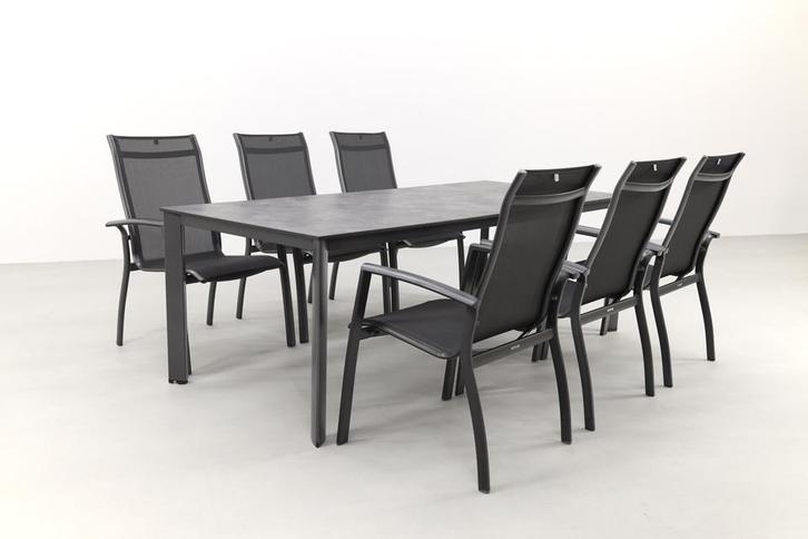 Kettler Edge/Legato 220 cm. tuinset - 7-delig, Tuin en Terras, Tuinsets en Loungesets, Tuinset, Nieuw, Overige materialen, Verzenden