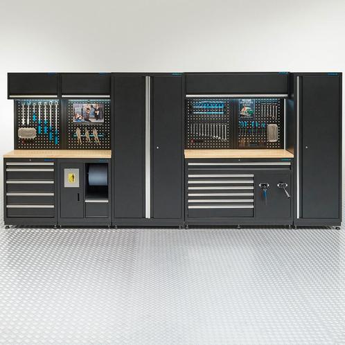 Datona Werkplaatsinrichting PREMIUM met eiken werkblad - 422, Doe-het-zelf en Verbouw, Werkbanken, Nieuw, Ophalen of Verzenden