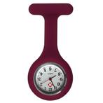 Fako® - Verpleegstershorloge - Siliconen Uni - Bordeaux Rood, Verzenden, Nieuw