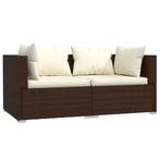 Bank met Kussens Bruin: Topdeal! Tweedekansje -40%, 125 tot 150 cm, Hoekbank, Ophalen of Verzenden, Minder dan 150 cm