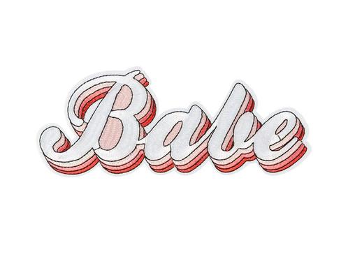 Strijk Embleem Babe 20cm, Hobby en Vrije tijd, Feestartikelen, Nieuw, Verzenden