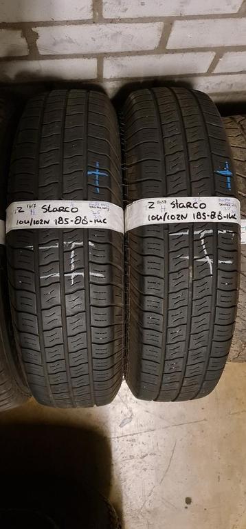 2x 185-80-14c Starco Zomer 3.5mm €20 Per Band 185 80 14c beschikbaar voor biedingen