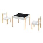 Kindertafel met 2 kinderstoelen Smedjebacken naturel wit en, Kinderen en Baby's, Kinderkamer | Tafels en Stoelen, Verzenden, Nieuw