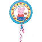 Peppa Pig Helium Ballon Happy Birthday 43cm leeg, Hobby en Vrije tijd, Feestartikelen, Nieuw, Verzenden