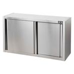 HCB Wandkast - schuifdeur - 120 cm - RVS, Verzenden, Nieuw in verpakking, RVS Meubilair