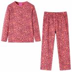 vidaXL Kinderpyjama met lange mouwen 92 oudroze, Verzenden, Nieuw