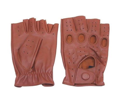 Swift racing vingerloze leren handschoenen nappa bruin, Motoren, Kleding | Motorkleding, Nieuw met kaartje, Verzenden