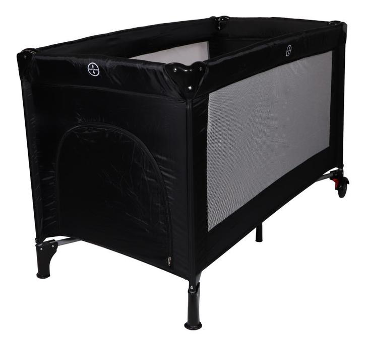 Ding Deluxe Black Campingbedje incl. Bodemverhoger DI-151805, Kinderen en Baby's, Babywiegjes en Ledikanten, Nieuw, Verzenden