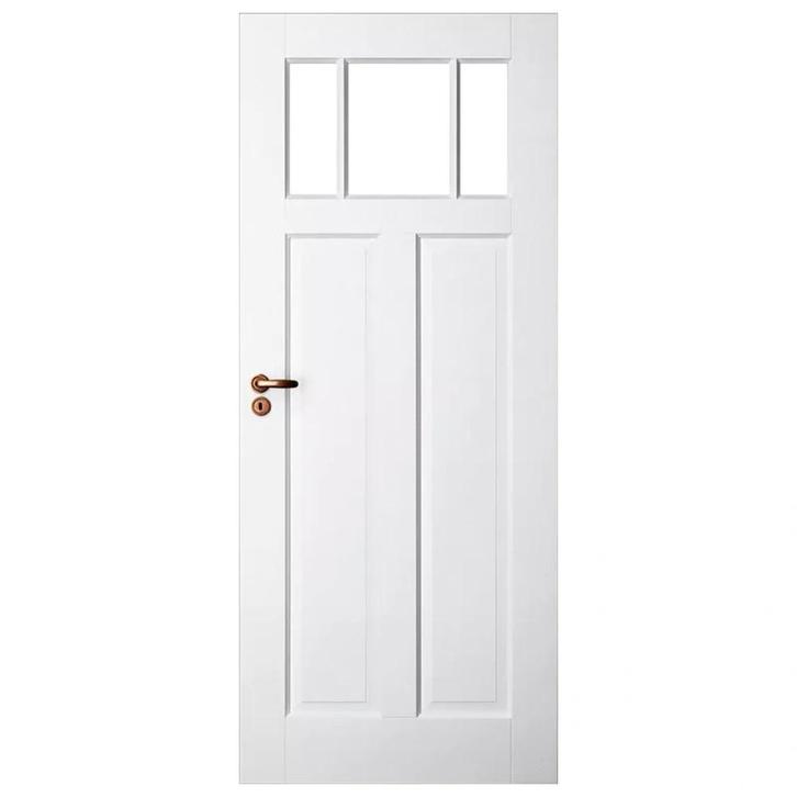 Skantrea binnendeur SKS1231 83x231,5 (Opdek linksdraaiend), Doe-het-zelf en Verbouw, Deuren en Horren, Nieuw, Glas, Hout, Binnendeur