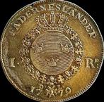 Zweden. Gustav III. Riksdaler 1779 very nice patina AU+ and, Postzegels en Munten