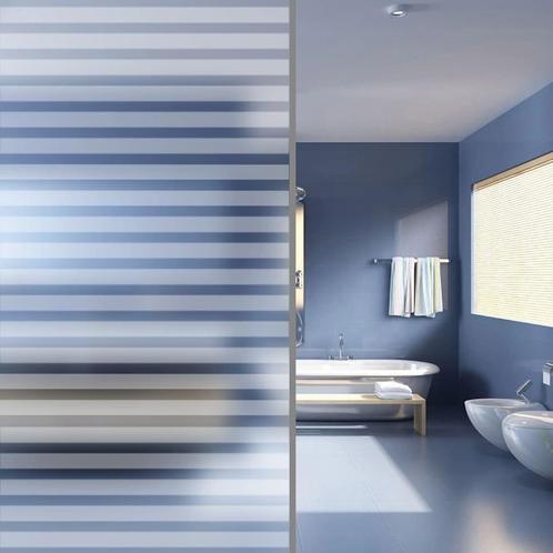 Matte Privacyfolie - Strepen 0,9x5m | Retourdeal | 42% Off, Doe-het-zelf en Verbouw, Glas en Ramen, 80 tot 120 cm, Nieuw, Ophalen of Verzenden