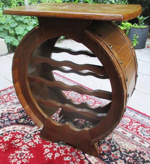 Wijnrek - Eik - Historisch wijnrek, Antiek en Kunst, Curiosa en Brocante