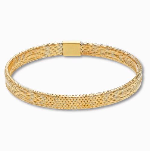Gouden Geweven Stretch armband, Sieraden, Tassen en Uiterlijk, Armbanden, Nieuw