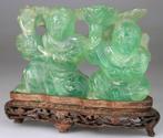 Ho-Ho Brothers Fluorite Brothers - Sculptuurbeeldje -, Antiek en Kunst