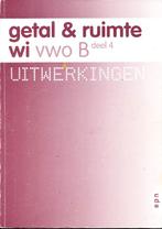 Getal en Ruimte B VWO deel 4 Uitwerkingen, Boeken, Verzenden, Nieuw