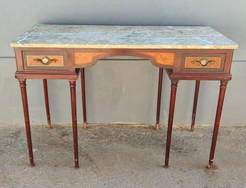 Dressoir - Marmer, Gebeitst hout - Oude bureau, Antiek en Kunst, Antiek | Overige Antiek