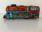 Yone - () Tin Toy Stoomlocomotief, Wind-up Actie -, Antiek en Kunst