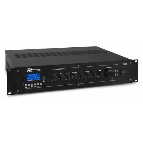 Retourdeal - Power Dynamics PRM60 100V versterker 60W met o., Audio, Tv en Foto, Versterkers en Receivers, Zo goed als nieuw, Verzenden