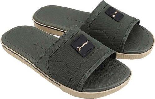 Rider - Maat 44 -  Spin Slide Slippers Heren - Beige/Green, Kleding | Heren, Schoenen, Verzenden
