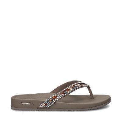 Skechers Meditation Arch Fit slippers voor dames, Kleding | Dames, Schoenen, Slippers, Bruin, Nieuw, Verzenden