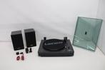Platenspeler incl twee externe speakers Lenco LS-301BK Zwart, Verzenden, Zo goed als nieuw