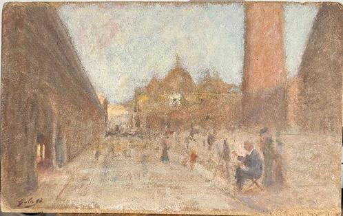Emilio Gola (1851-1923), Toegeschreven aan - Venezia, Antiek en Kunst, Kunst | Schilderijen | Klassiek