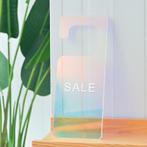 Sale Hanger Holo Uitverkoop Kledingwinkel Winkel Bord Acryl, Verzenden, Nieuw
