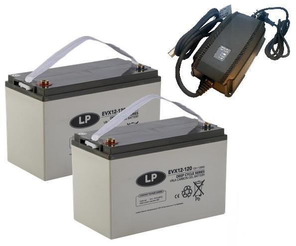 Landport (LP) 2x EVX12-120 accus 12 volt 120 ah + IMPULS II, Auto-onderdelen, Accu's en Toebehoren, Nieuw, Ophalen of Verzenden