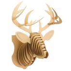 3D Model Karton Puzzel - Hertenhoofd Muurschild - DIY Hobby, Hobby en Vrije tijd, Knutselen, Ophalen of Verzenden, Nieuw