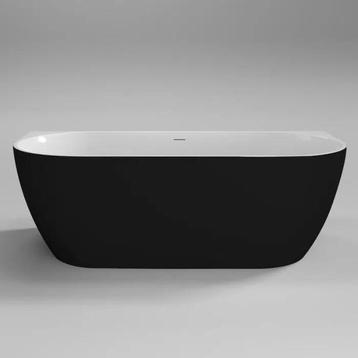 Sanisense Pluto half vrijstaand bad zwart 180×80 cm beschikbaar voor biedingen