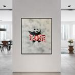 Timo Wedell - Pistol Love Panda Like Banksy - XL · No, Antiek en Kunst