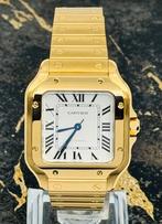 Cartier Santos Medium - White Dial - Yellow Gold - WGSA0030, Sieraden, Tassen en Uiterlijk, Nieuw, Polshorloge