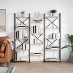 vidaXL Boekenkast Sonoma eiken 156 x 25 x 167.5 cm Bewerkt, Huis en Inrichting, Kasten | Boekenkasten, Minder dan 50 cm, Verzenden