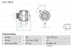 Dynamo / Alternator FORD B-MAX (1.5 TDCi,1.6 TDCi), Auto-onderdelen, Nieuw, Ophalen of Verzenden