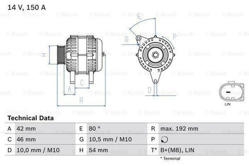 Dynamo / Alternator FORD B-MAX (1.5 TDCi,1.6 TDCi), Auto-onderdelen, Motor en Toebehoren, Nieuw, Ophalen of Verzenden