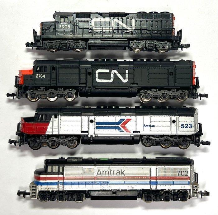 Trix, Lima, RSO N - Treinset (1) - CN, Amtrak, Hobby en Vrije tijd, Modeltreinen | N-Spoor