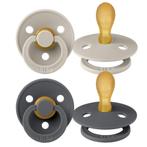 Bibs Sand/Iron 6-18 mnd 2 Stuks Symmetrische Fopspeen, Verzenden, Nieuw